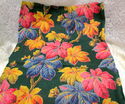 Vintage Cotton Fabric 35" Wide Leaf Pattern Sun Fa