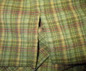 Mens Caribbean Joe Shirt Sz L Green Plaid Long Sle