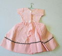 Vintage 1940s 50s Era Pink Taffetta Doll Dress on 