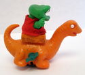 Rare Elephant w/Mouse & Dinosaur w/Frog Wind Up Ma