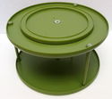 Vintage Rubbermaid Green 2-Tier Lazy Susan Turntab