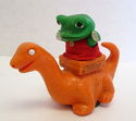 Rare Elephant w/Mouse & Dinosaur w/Frog Wind Up Ma