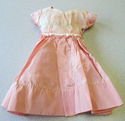 Vintage 1940s 50s Era Pink Taffetta Doll Dress on 