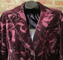 Ann Taylor Jacket Blazer Sz 12 Velvety Maroon Burg