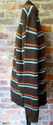 Vintage Mens XL Striped Sweater Wool Blend Brown B