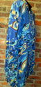 Vintage Mens Hawaiian Shirt Blue Rayon Sz L w/Sung