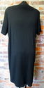 Womens Modest Black Dress XL Stretchy Acrylic Wool