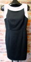 DANA BUCHMAN Classic Black Sleeveless Dress w/Crea