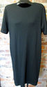 Womens Modest Black Dress XL Stretchy Acrylic Wool