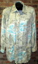 100% Silk Shirt Sz 12 Belted Diane Gilman Button U