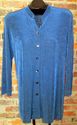 Chico's Travelers Women's Blue Tunic Jacket Top Wr