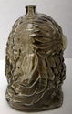 Vintage "Wise Old Owl" Glass Coin Bank in Smoke Co