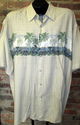 Mens Claudio Nucci Size XL Shirt in Beige/Blue w/S