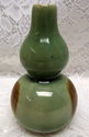 Antique Art Pottery Green Brown Bud Vase Vintage 5