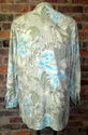 100% Silk Shirt Sz 12 Belted Diane Gilman Button U