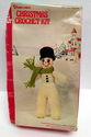 Vintage Christmas Snowman Crochet Doll Kit w/Hook 