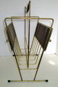 Vintage Mid Century Modern Magazine Rack Wire Meta