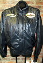 Vintage Racer Jacket L Black Bomber Coat Penzoil P