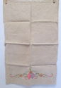 Vintage Linen Tea Towel Set/2 Dark Homespun Fabric