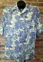 Mens L Hawaiian Shirt Rayon Short Sleeve Cruise Re