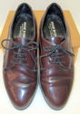 Womens Italy Cordovan Leather Oxford US 7 Shoe EUR