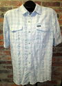 Mens Sz L Columbia Sportswear Blue Shirt w/Mesh Ba