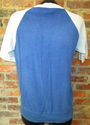 Vintage Mens Blue Terry Cloth Fabric Pullover Shir