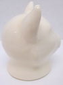 Vintage White Cat Pottery Cookie Jar Head/Top Only