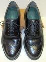 Rockport Mens 8 M Shoes Black Leather Wing Tip Lac