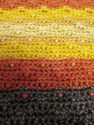 Handmade Crocheted Afghan/Blanket/Throw in shades 