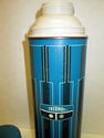 Vintage 1971 Blue Metal Glass Lined Thermos Vacuum