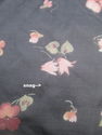 Ralph Lauren Signed Sheer Silk Scarf Black & Pink 