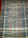 Vintage Farmhouse Woven Rag Rug 64" Long Primitive