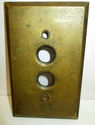 Vintage Push Button Switch Cover Antique Single Br