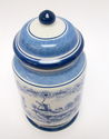 Dutch Hand Painted Blue Delft Holland Covered Jar/