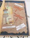 Mixed Media Fabric Art Collage Book "Imagine" Embe