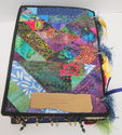 Mixed Media Fabric Art Collage Book "Imagine" Embe