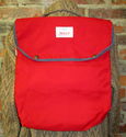 Vintage Red Levi Strauss Co Snap Backpack Day Pack