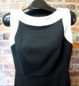 DANA BUCHMAN Classic Black Sleeveless Dress w/Crea