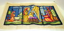 Christmas Needlepoint Completed Nativity 1977 Holy