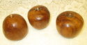 Vintage 10 PC Wood Faux Artificial Fake Fruit Monk