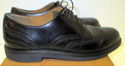 Rockport Mens 8 M Shoes Black Leather Wing Tip Lac