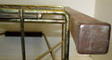 Vintage Hollywood Regency Magazine Rack Mid Centur