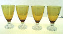 4 Anchor Hocking Boopie Berwick Glass Goblets Ambe