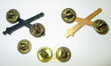 Lot of 3 WWII US Artillery Officers Collar Pins 2 