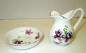 Vintage Bone China Miniature Pitcher and Bowl Set 