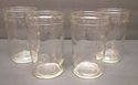 Vintage Set of 4 Glass Jelly Jar Juice Drinking Gl