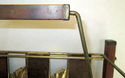 Vintage Hollywood Regency Magazine Rack Mid Centur