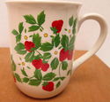 Vintage Otagiri Strawberries Mug w/Strawberry Patt