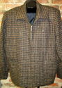 Womans Plus Size  20 Brown Tweed Zip Front Lined J